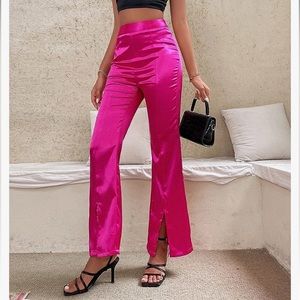 Barbie Inspired Hot Pink Satin Pants